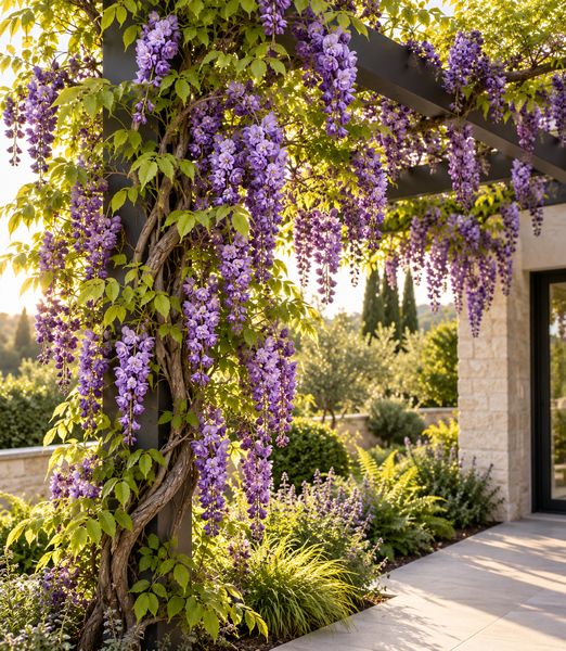Wisteria floribunda 'Black Dragon'